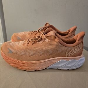 Hoka One One Arahi 6 Running Shoes Womens Sz 12B Orange Trainers EU45 1/3